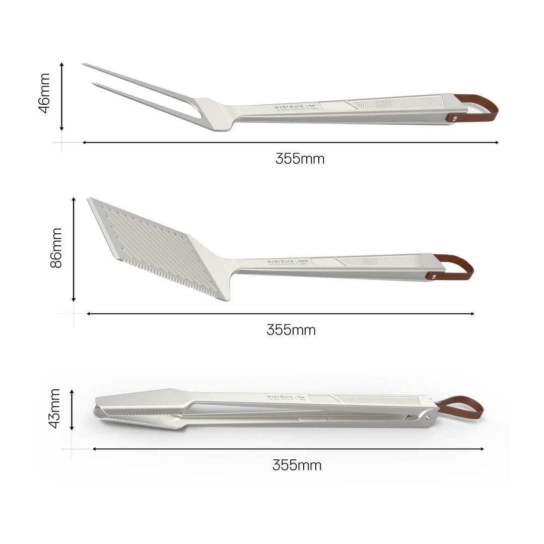 BBQ Tool Kit Dimensions