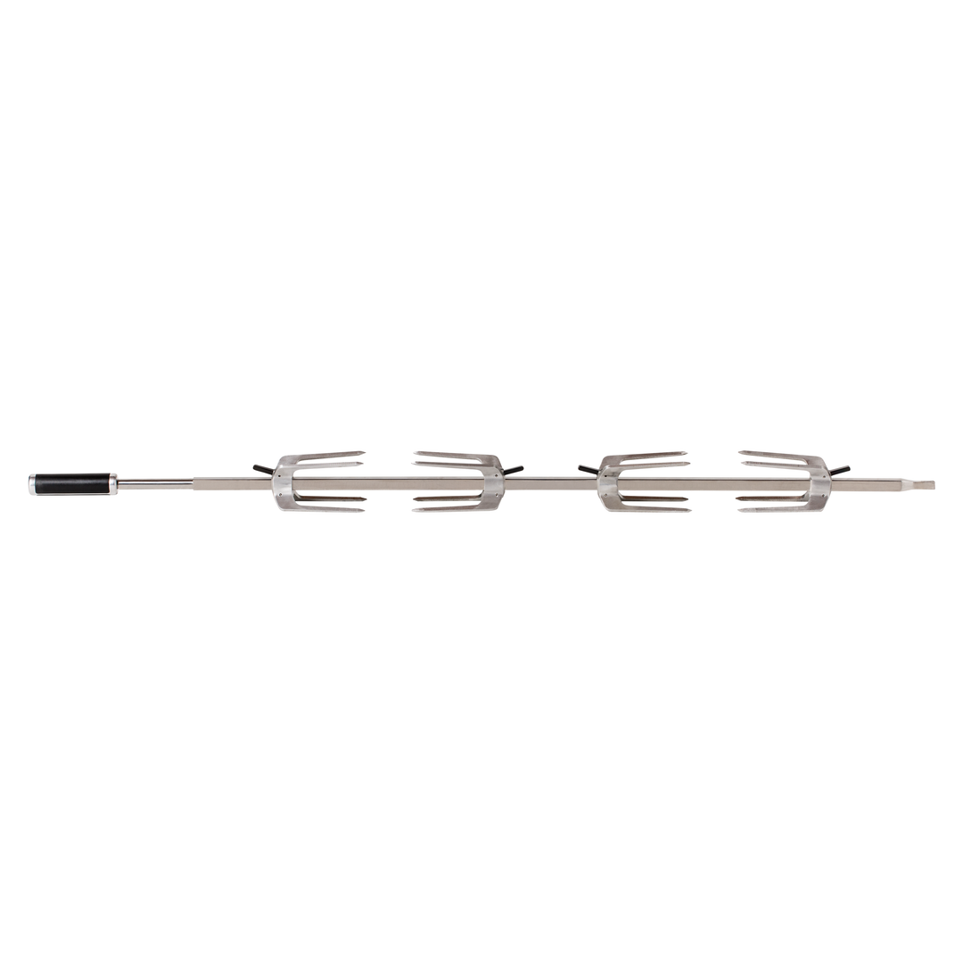 Cliplock Forks on Rotisserie Rod